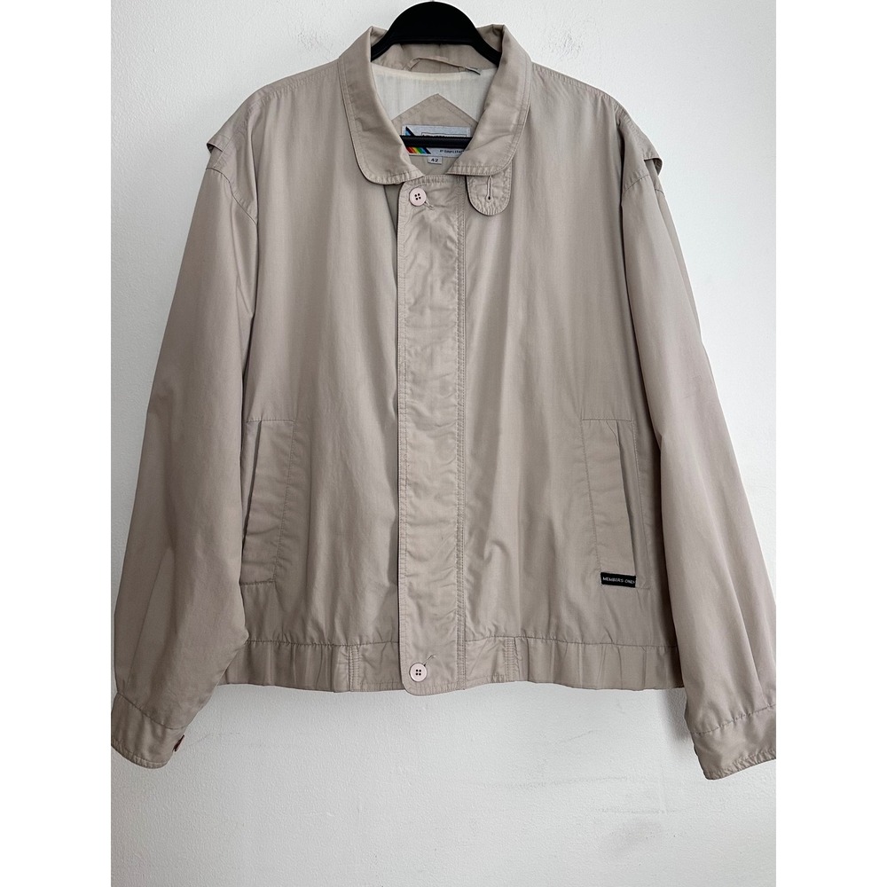 Vintage Members Only Europe Craft Jacket Racer Bomber Mens Large Pop Culture